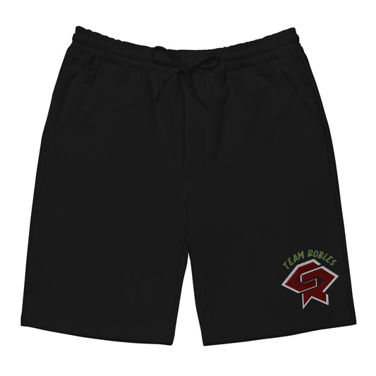Christian Robles Logo-Embroidered Shorts: Comfortable and Stylish Athletic Fleece Shorts